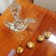 Schneider crystal candlestick - 4 light arms.