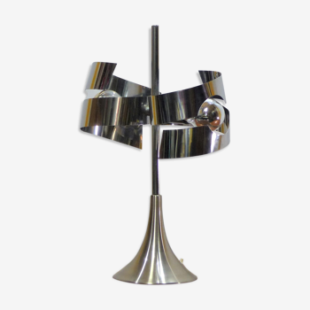 Chrome space age lamp