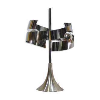 Lampe space age chromée