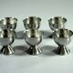 6 coquetiers en inox - Vintage