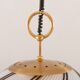 Murano glass striped globe lamp attr. to Venini, Italy 1970s