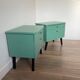 Pair of revamped 60s bedside tables