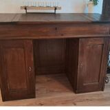 Old desk with inclined top