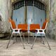 DSC 106 chair in orange by Giancarlo Piretti for Castelli, 1970s.