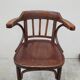 Office chair signed Baumann bistro style curved wood - 1930s