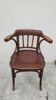 Office chair signed Baumann bistro style curved wood - 1930s