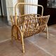 Rattan magazine rack