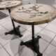 Pair of gueridon tables from Parisian bistro 1900s