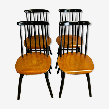 Ensemble de 4 chaises Fanett d’Ilmari Tapiovaara de 1955