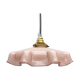 Pale pink opaline hanging lamp