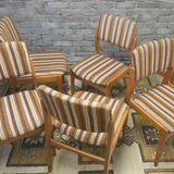 Set of 6 vintage Scandinavian chairs from the 1970s