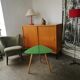 Vintage sideboard sliding doors 1970