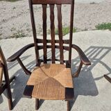Set 4 vintage Triconfort France adjustible 1960s deckchair