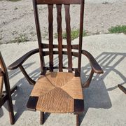 Set 4 vintage Triconfort France adjustible 1960s deckchair