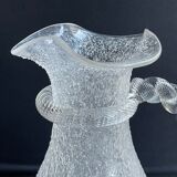 Baccarat, St. Louis - Broc with ice reserve (1) - Art Nouveau - Frosted crystal