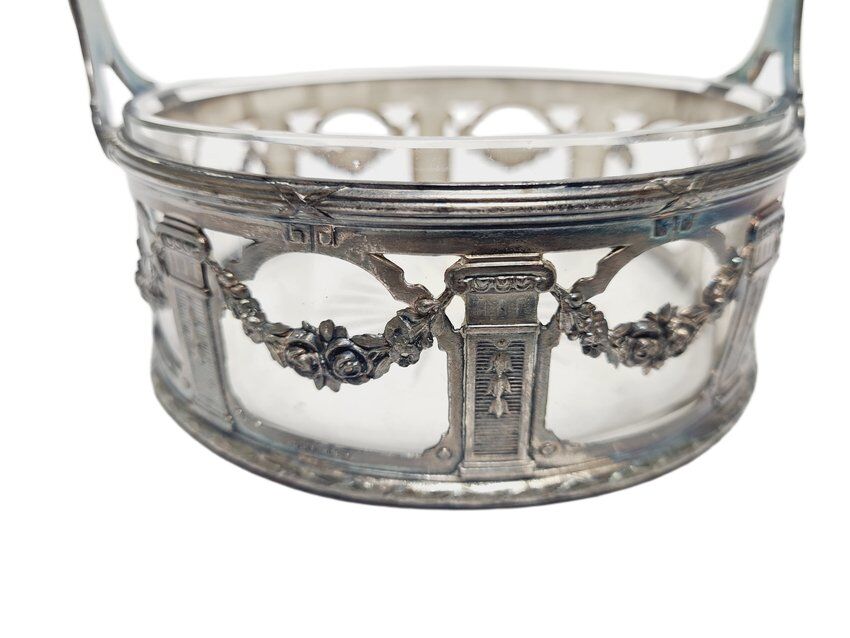 Antique Art Nouveau basket, France, 1900s