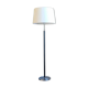 Modern mid-century chrome leather floor lamp Atelje Lyktan, Sweden