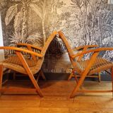 Pair of rope armchairs by Bas Van Pelt