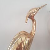 Pair of birds couple of brass herons