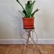 Porte plante en rotin vintage