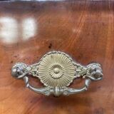 Commode époque Empire acajou marbre carrare