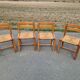 Set of 4 elm chairs from the Regain house.