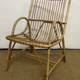 Fauteuil en bambou et rotin