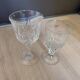Set of 6 large stemmed glasses + 8 small Cristal d'Arques Water & Wine 1970