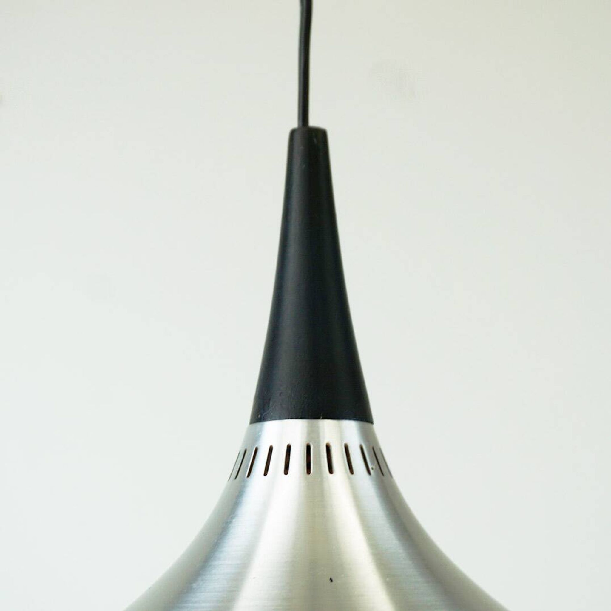 Silver suspension light Orient by Jo Hammerborg for Fog and Morup, Denmark