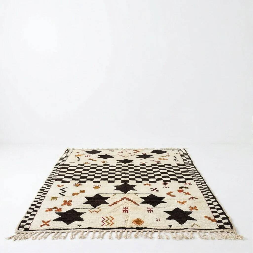 Beni Ouarain bohemian rug 200x300 cm