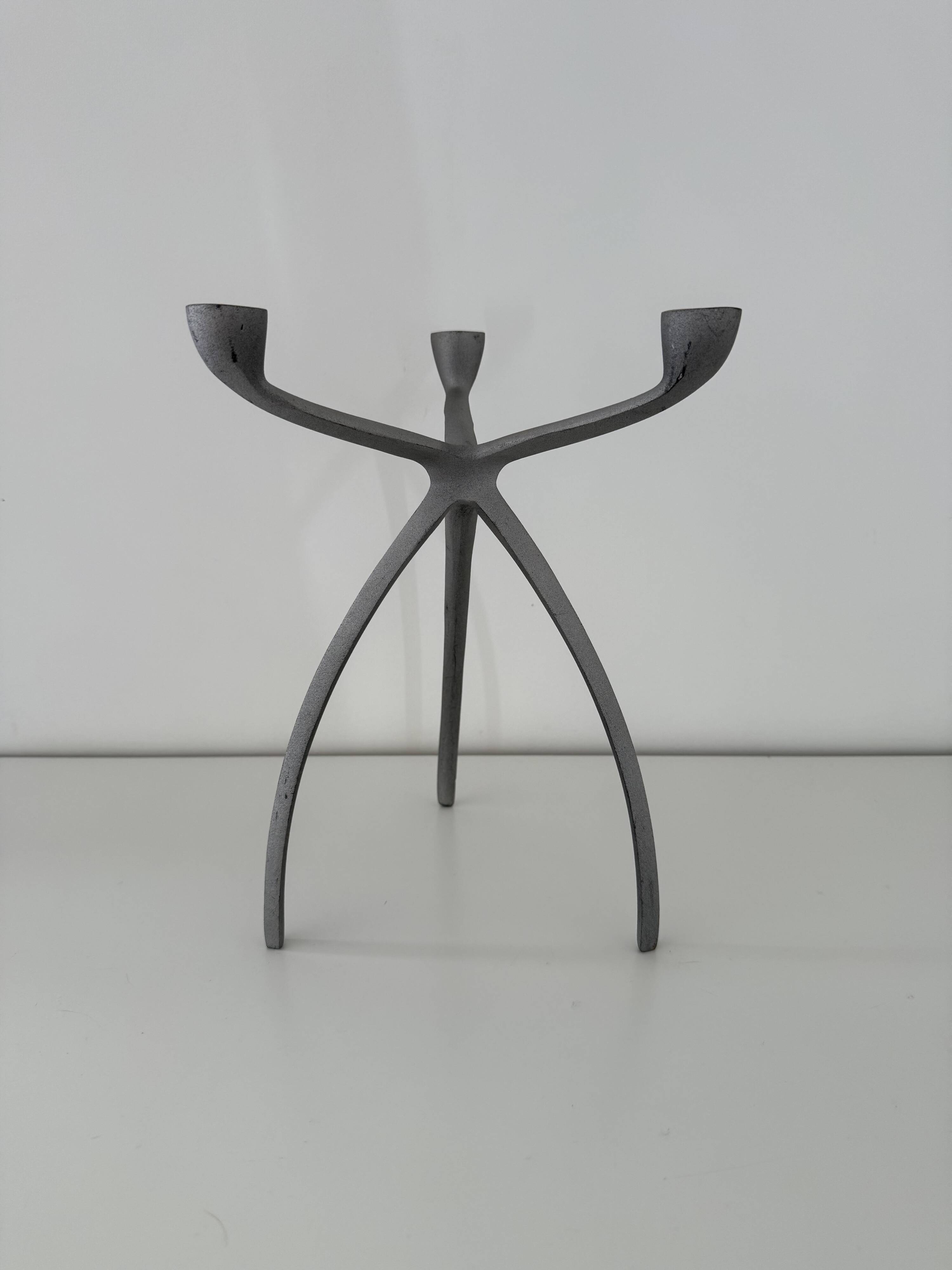 Bougeoir, chandelier tripode "Spider" space age starck eames 80s design
