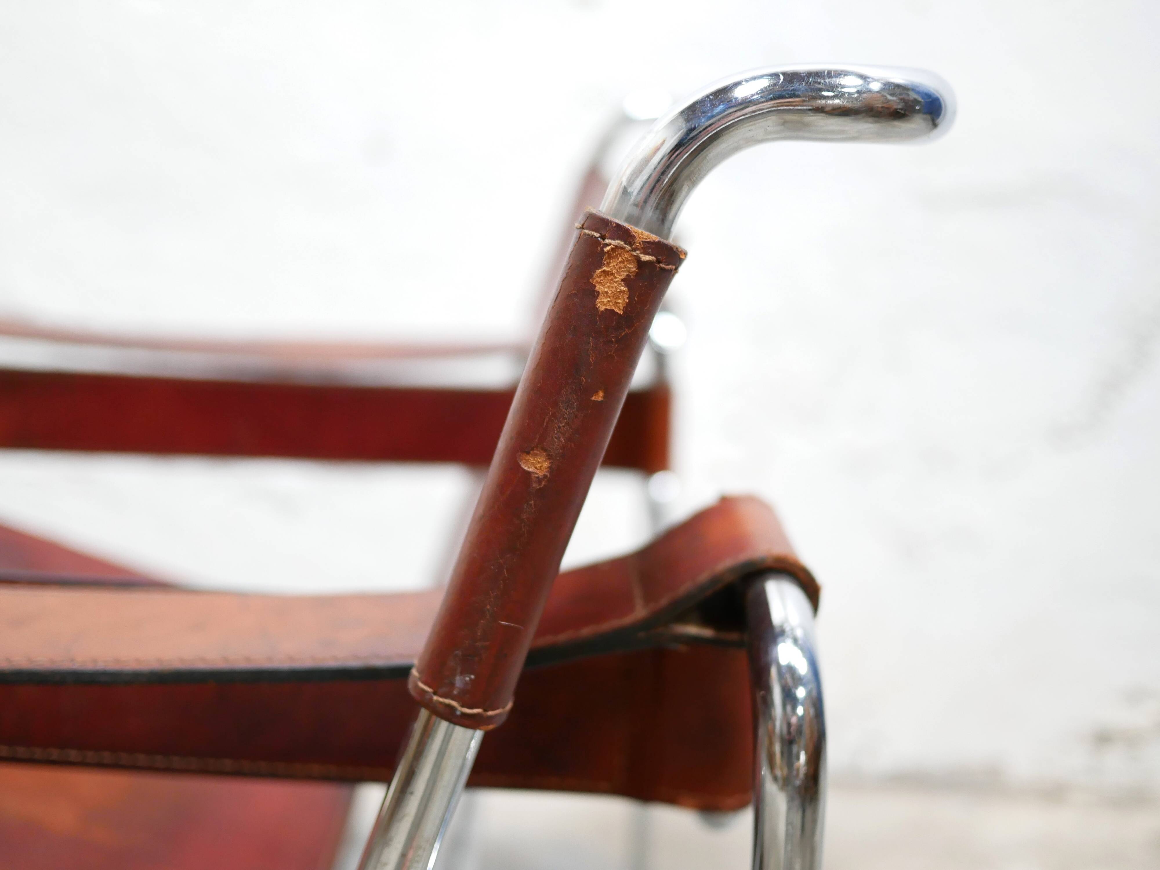 Fauteuil Wassily B3 vintage par Marcel Breuer