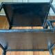 Black service in wood and rattan 70s