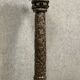 Asia XIXth century: magnificent pedestal column in hard wood carved around 1880