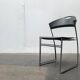 Set of stackable chairs model Juliette in postmodern Italian metal by Hannes Wettstein for Cerruti Baleri, 1980s.