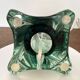 Dark green Val Saint Lambert lamp