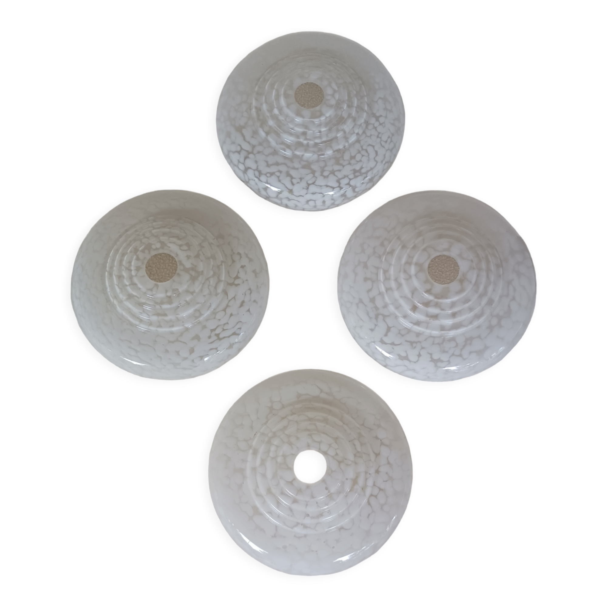 Set of 4 glass shades Clichy