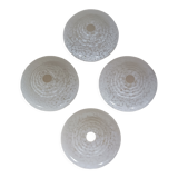 Set of 4 glass shades Clichy