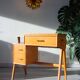 SINGER desk with compass legs from the 1960s