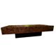 Wooden burl coffee table, Italian design by Roche Bobois, 1970s.