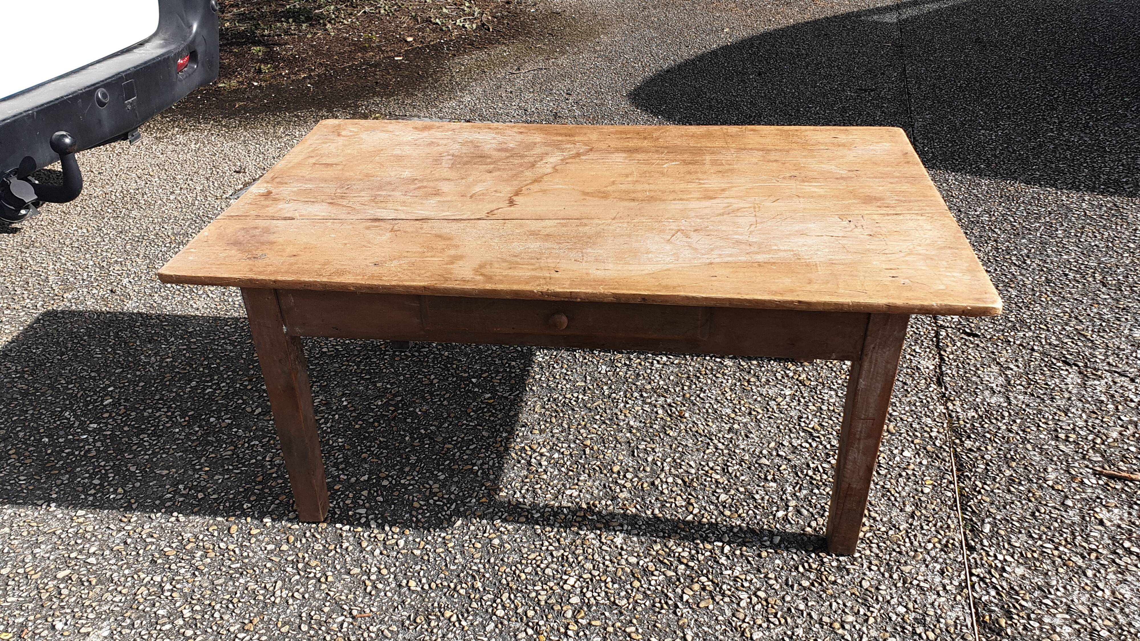 Solid walnut coffee table
