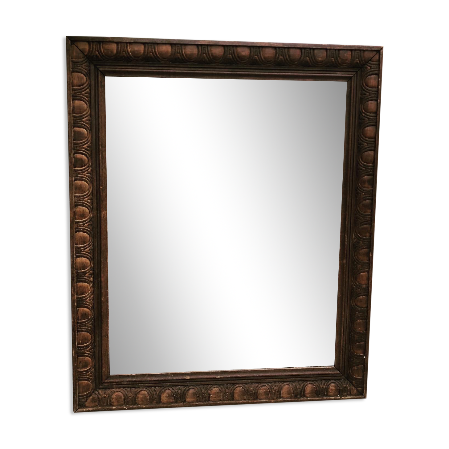 Antique wooden mirror