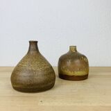 Pair of vintage stoneware vases