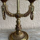 19th-century bouillotte lamp in solid bronze