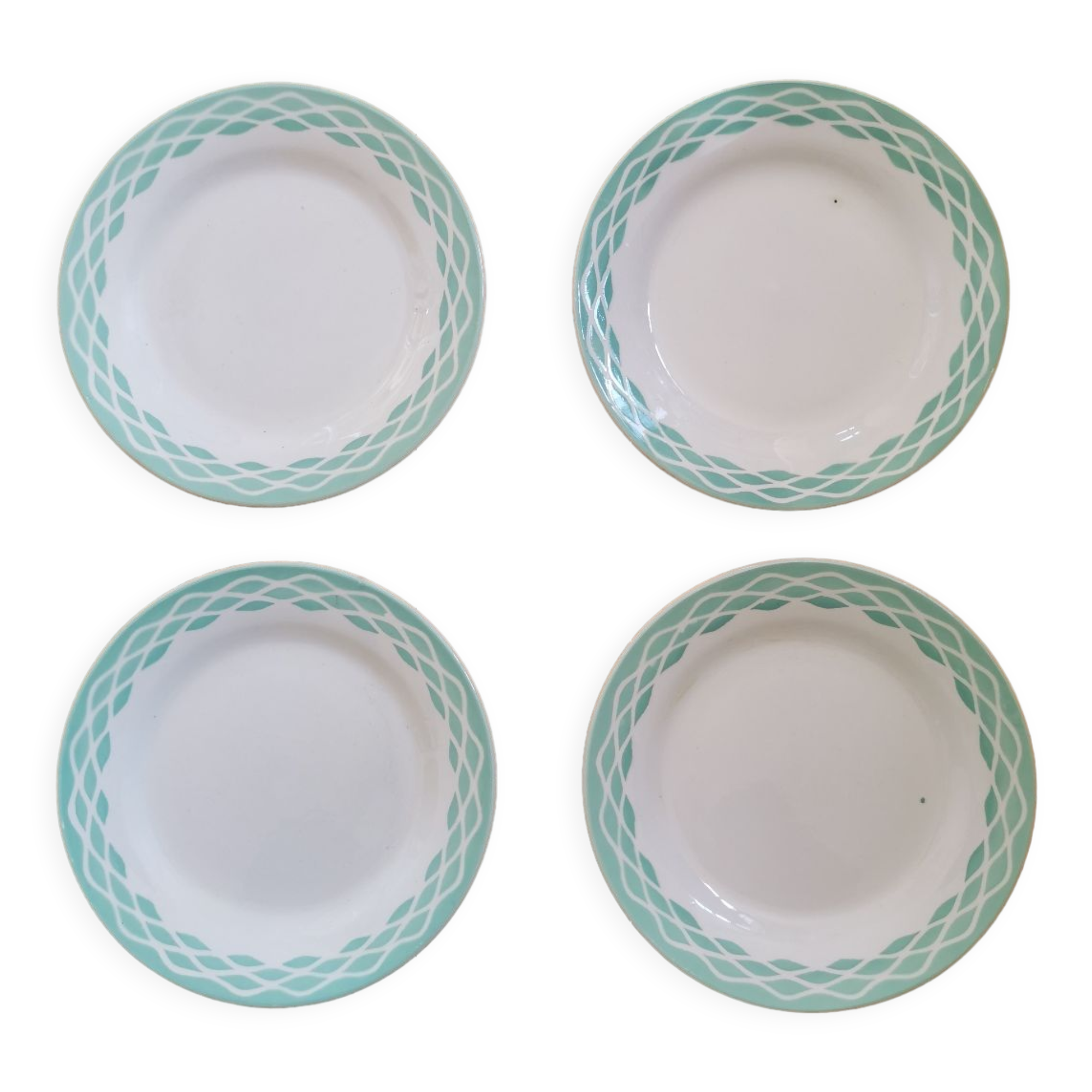 Vintage dessert plates Digoin Lola