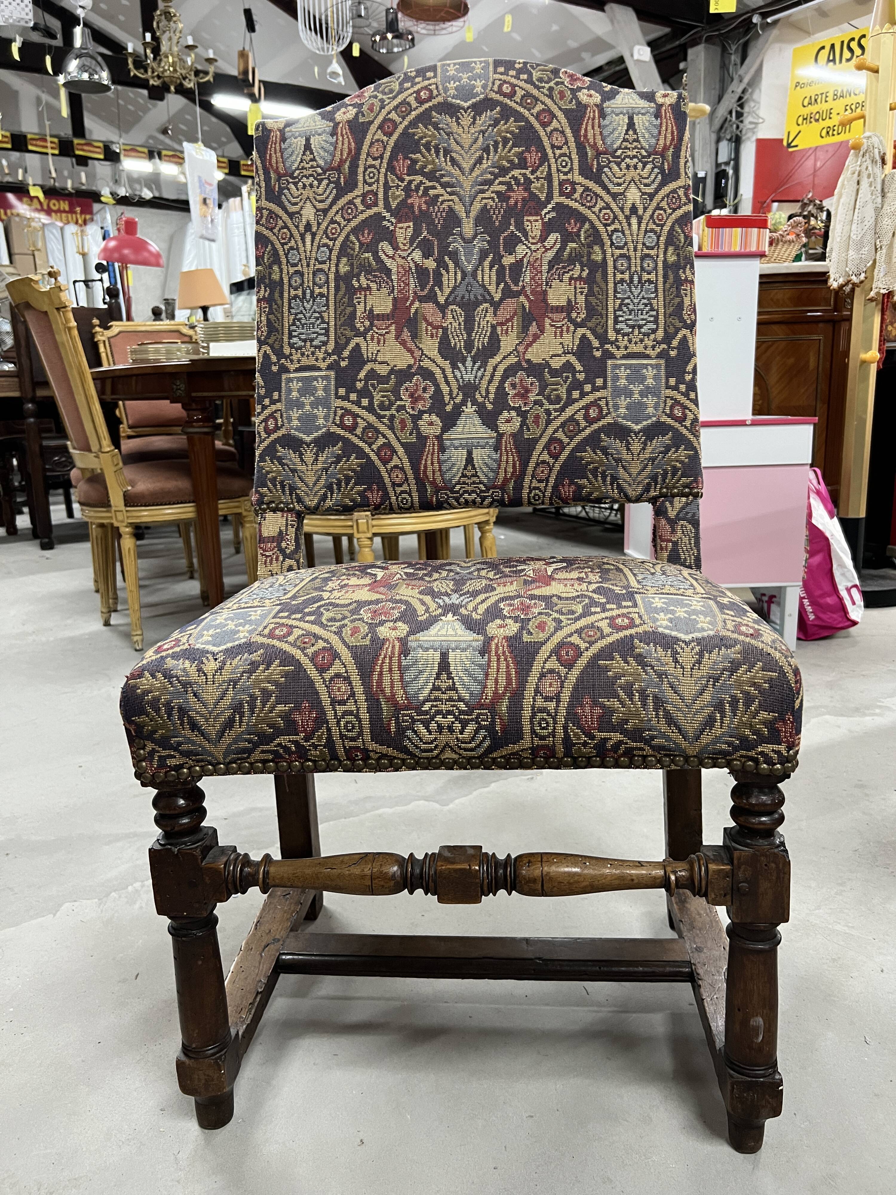Antique Louis XIII style extra chair