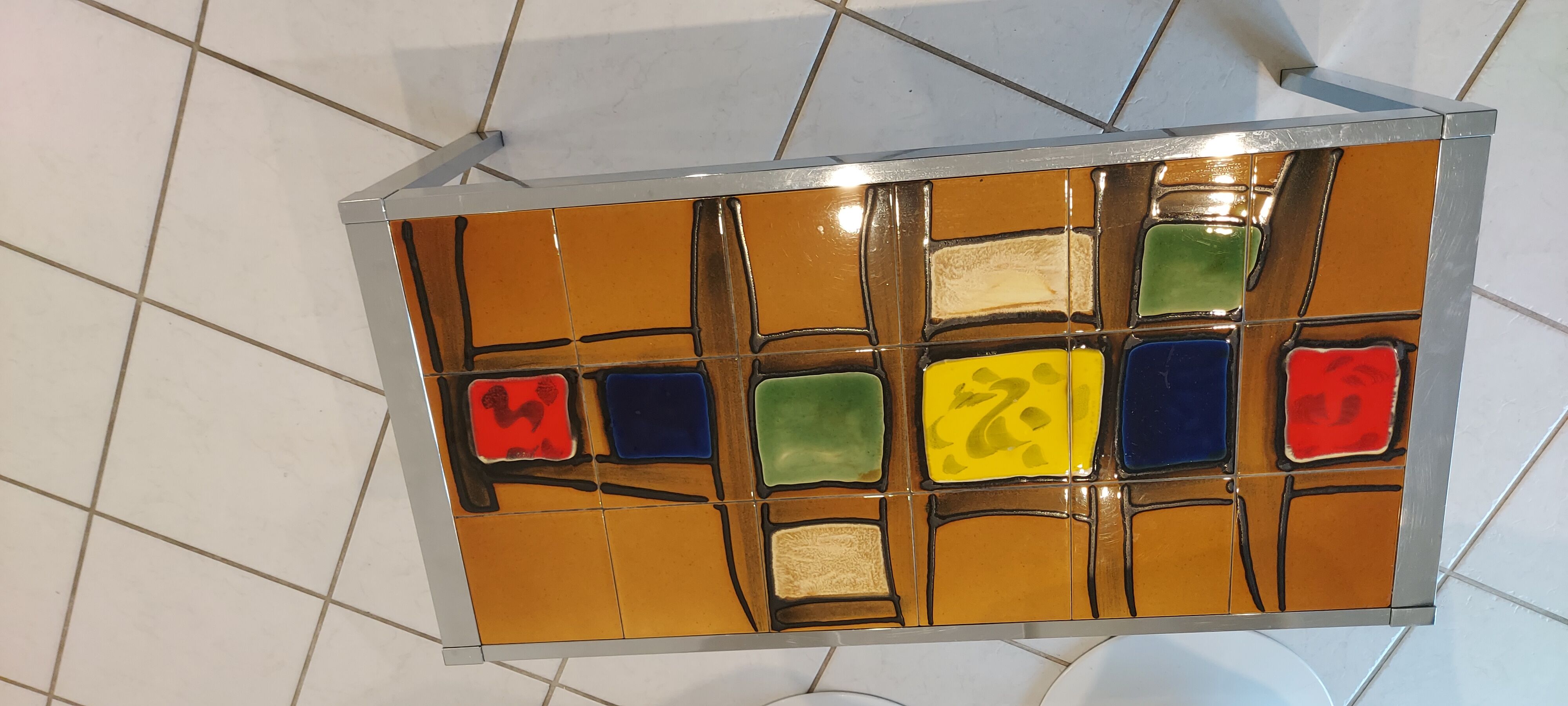 Vintage ceramic coffee table 1970s