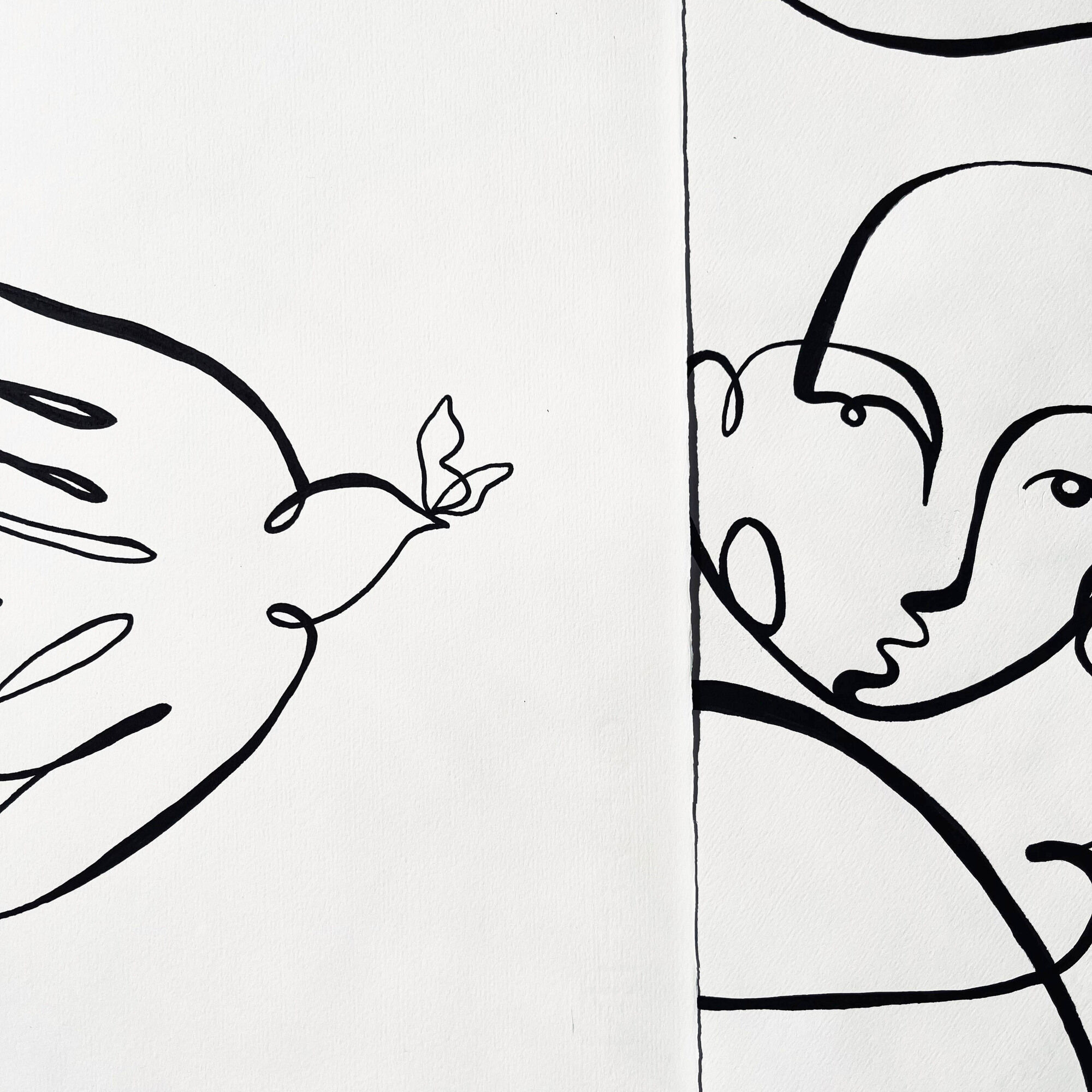 "Le chant du ciel" - Handmade in black acrylic in limited edition by Atelier Agapé