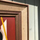 Abstract painting on panel