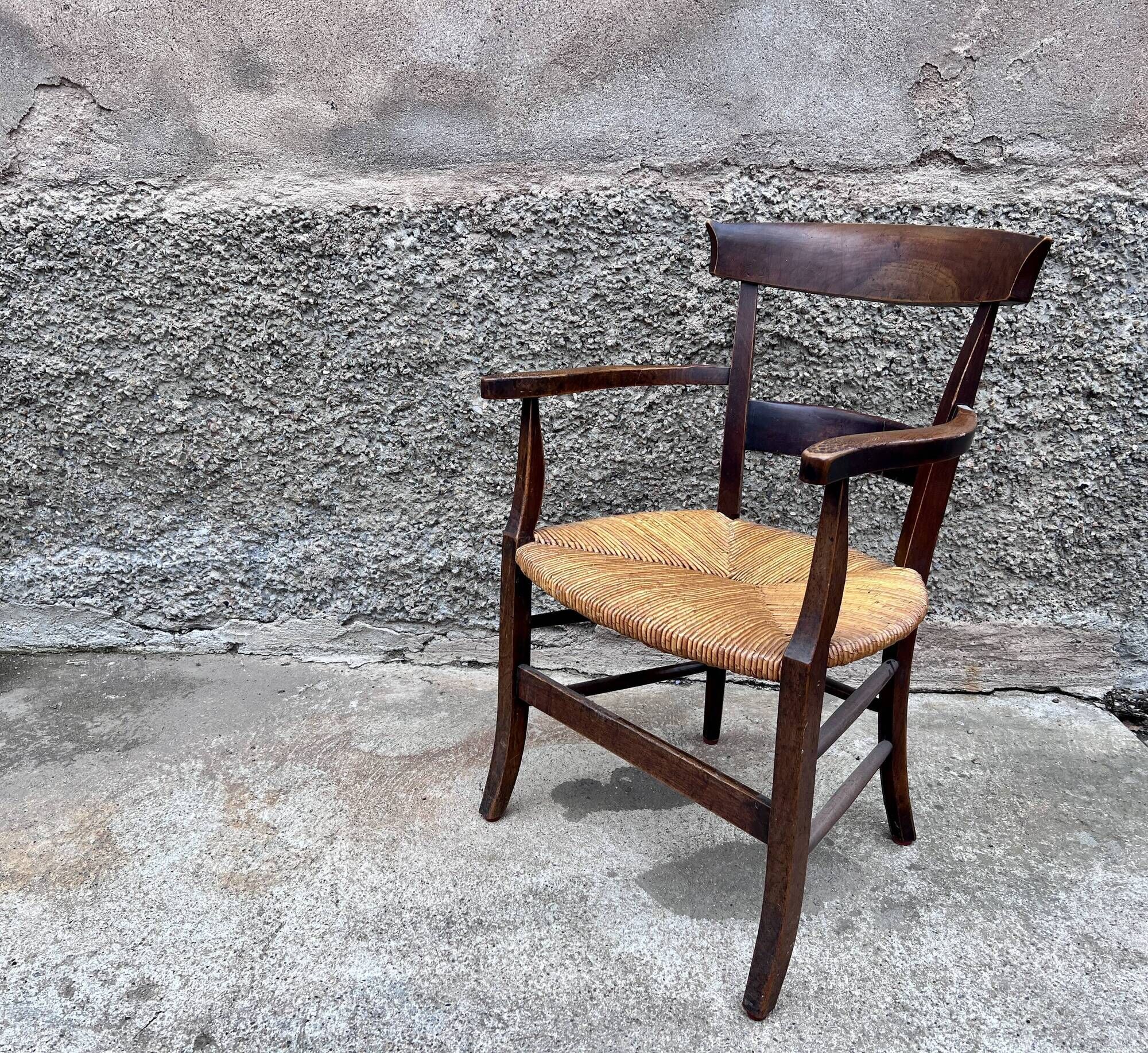 Rustic mulched armchair in oak 1940